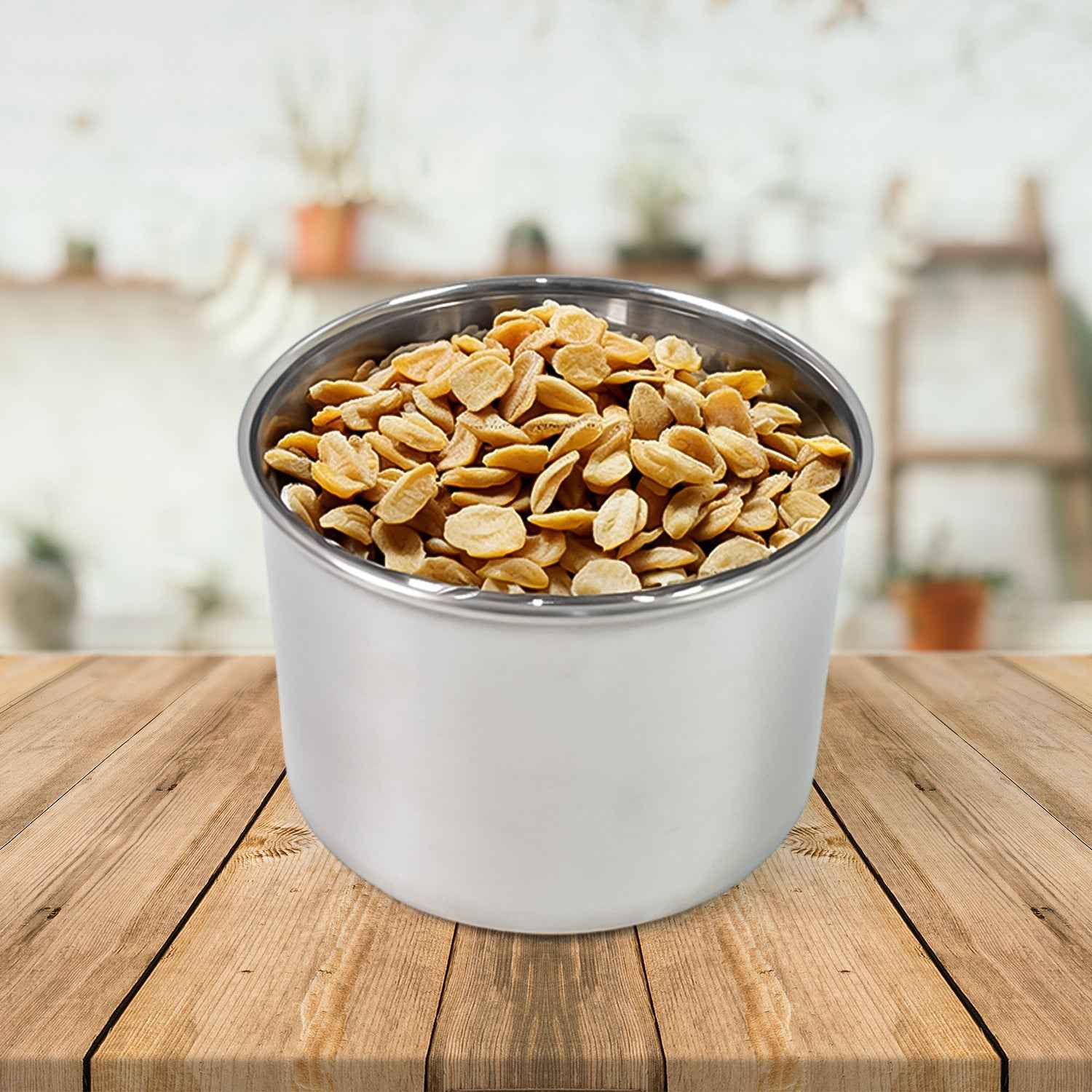 Multipurpose Stainless Steel Airtight Containers With See Through Lid (2 Pc 500 Ml)