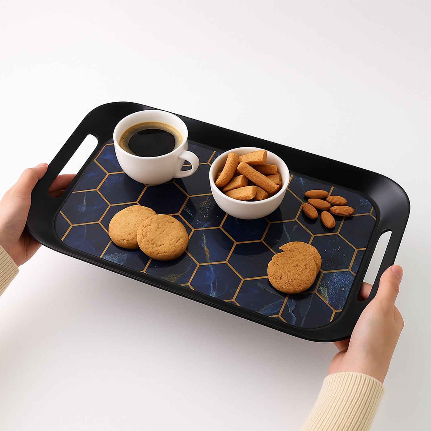 Premium Plastic Serving Tray (3 Pc)
