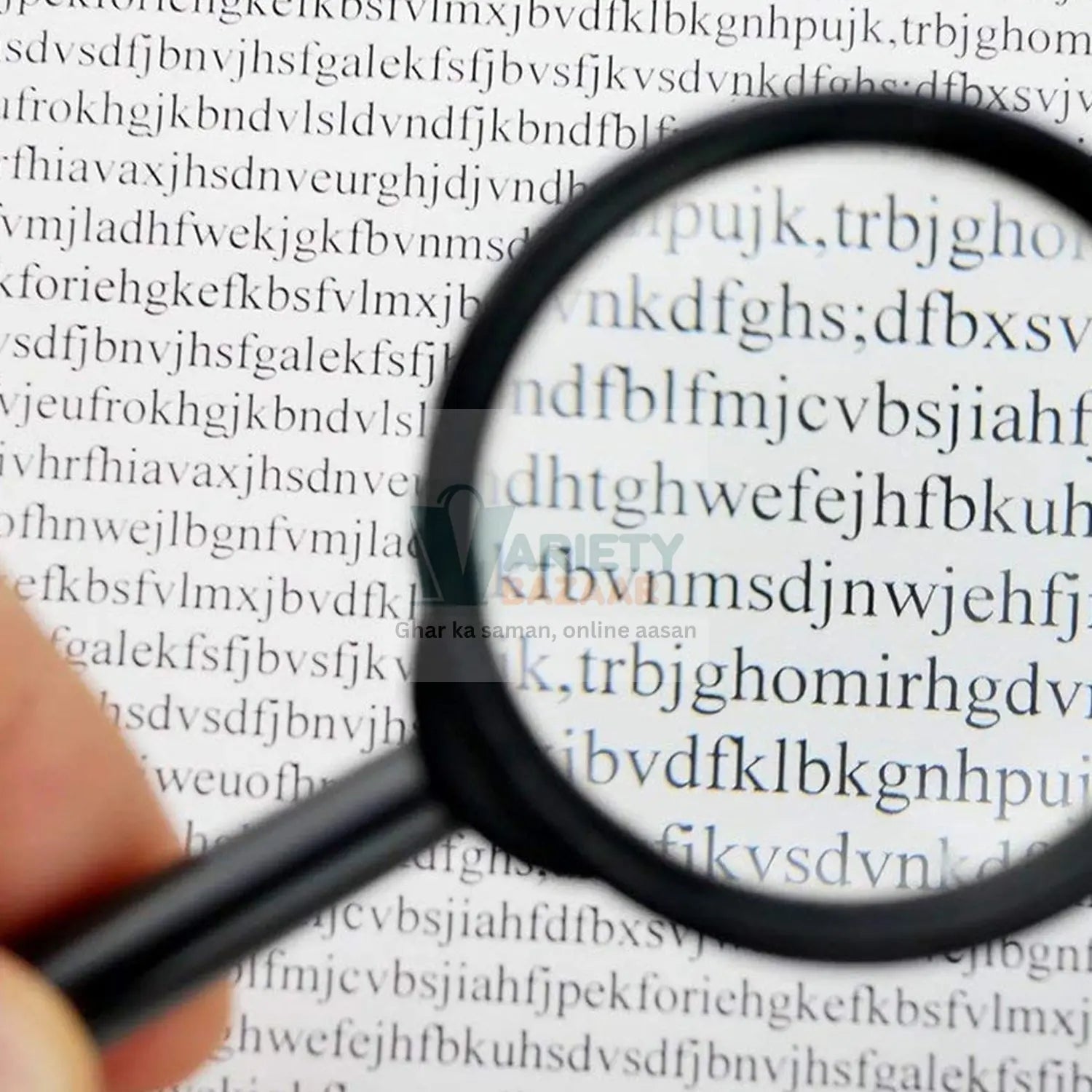 Real Glass Magnifying Lens for Reading, Breakage-Proof (50 mm) Variety Bazaar