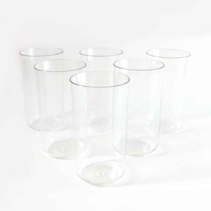 Glossy Plastic Glass Set (6 Pc 300 Ml)