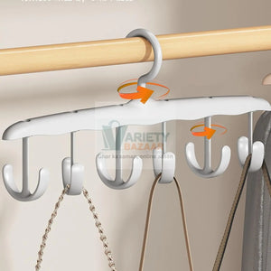 Rotatable Tank Top Hanger – Space Saving Closet Organizer for Dorms & Apartments (12-Hook) Variety Bazaar