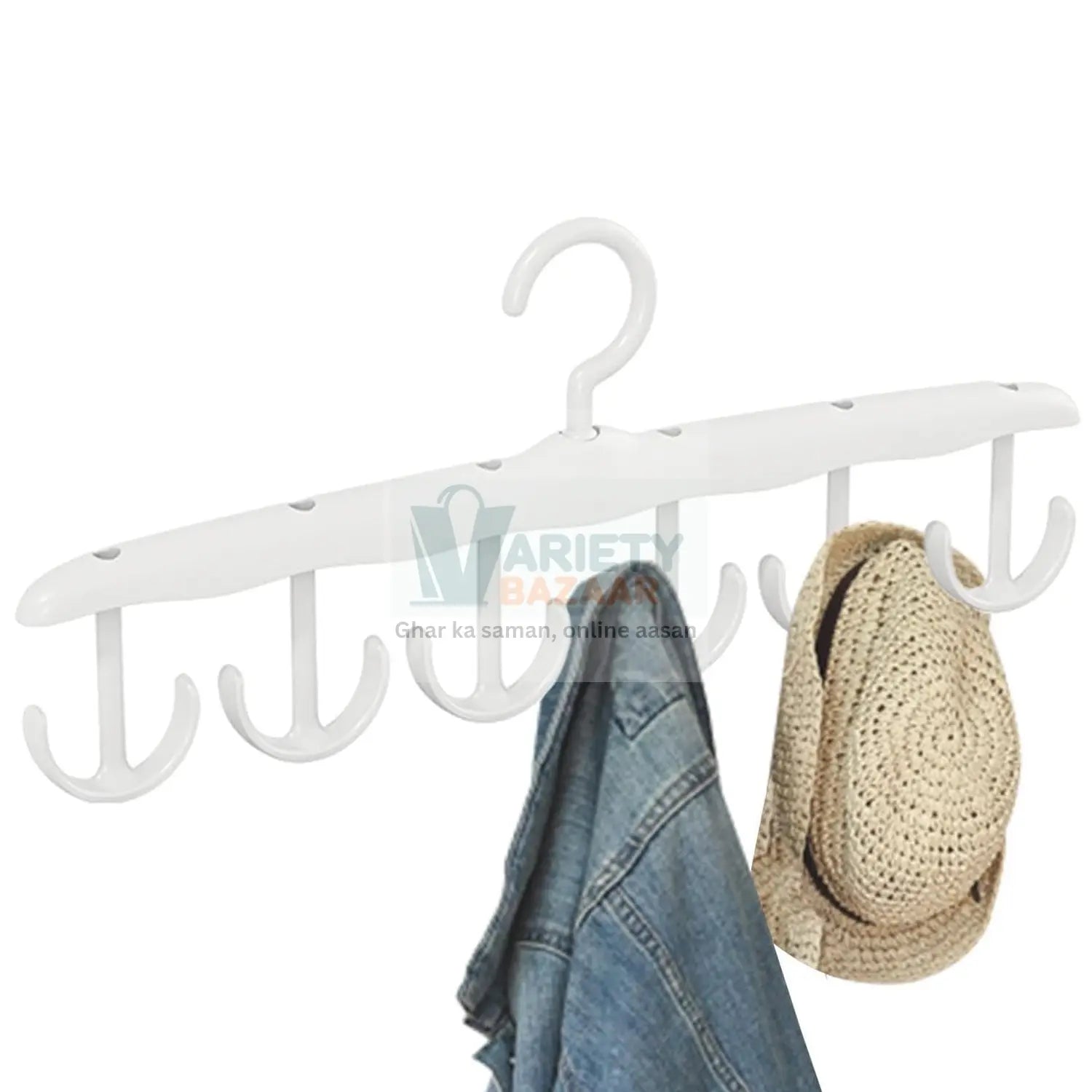 Rotatable Tank Top Hanger – Space Saving Closet Organizer for Dorms & Apartments (12-Hook) Variety Bazaar