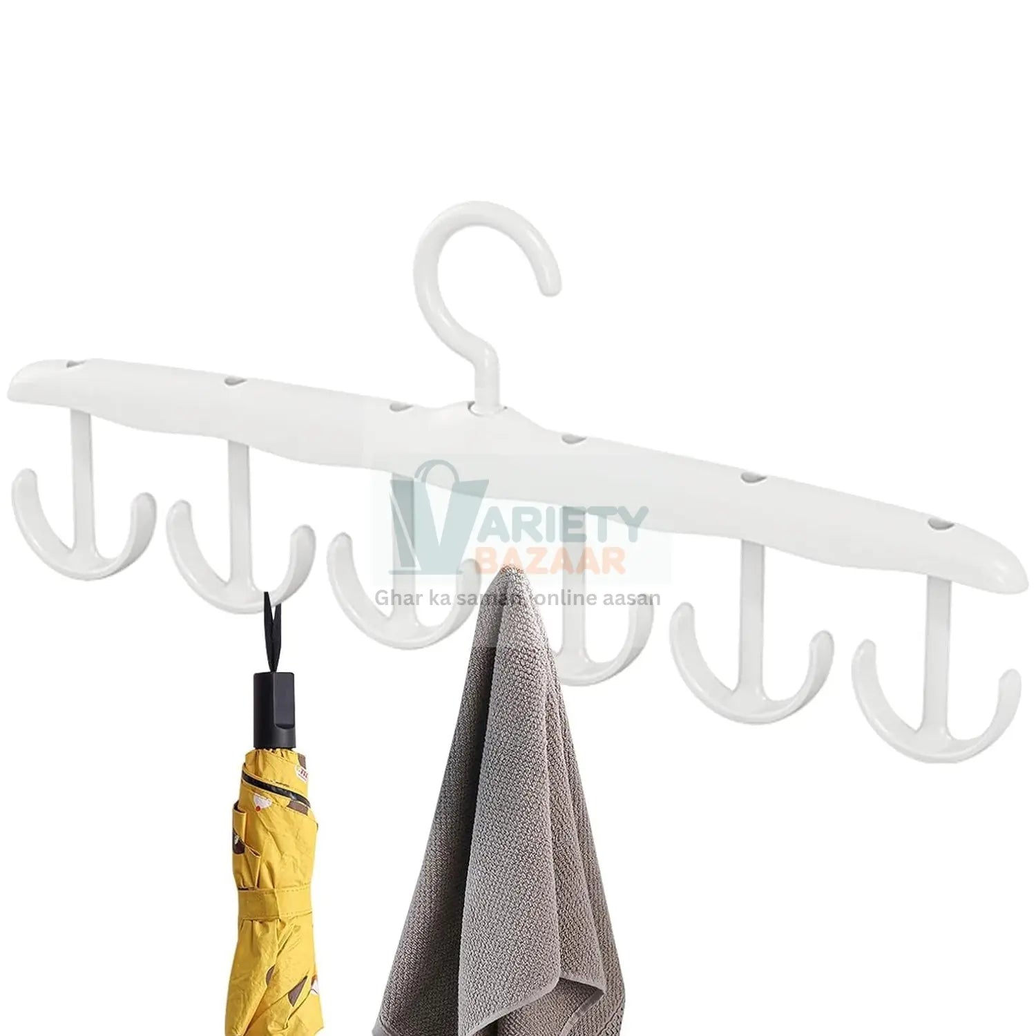 Rotatable Tank Top Hanger – Space Saving Closet Organizer for Dorms & Apartments (12-Hook) Variety Bazaar