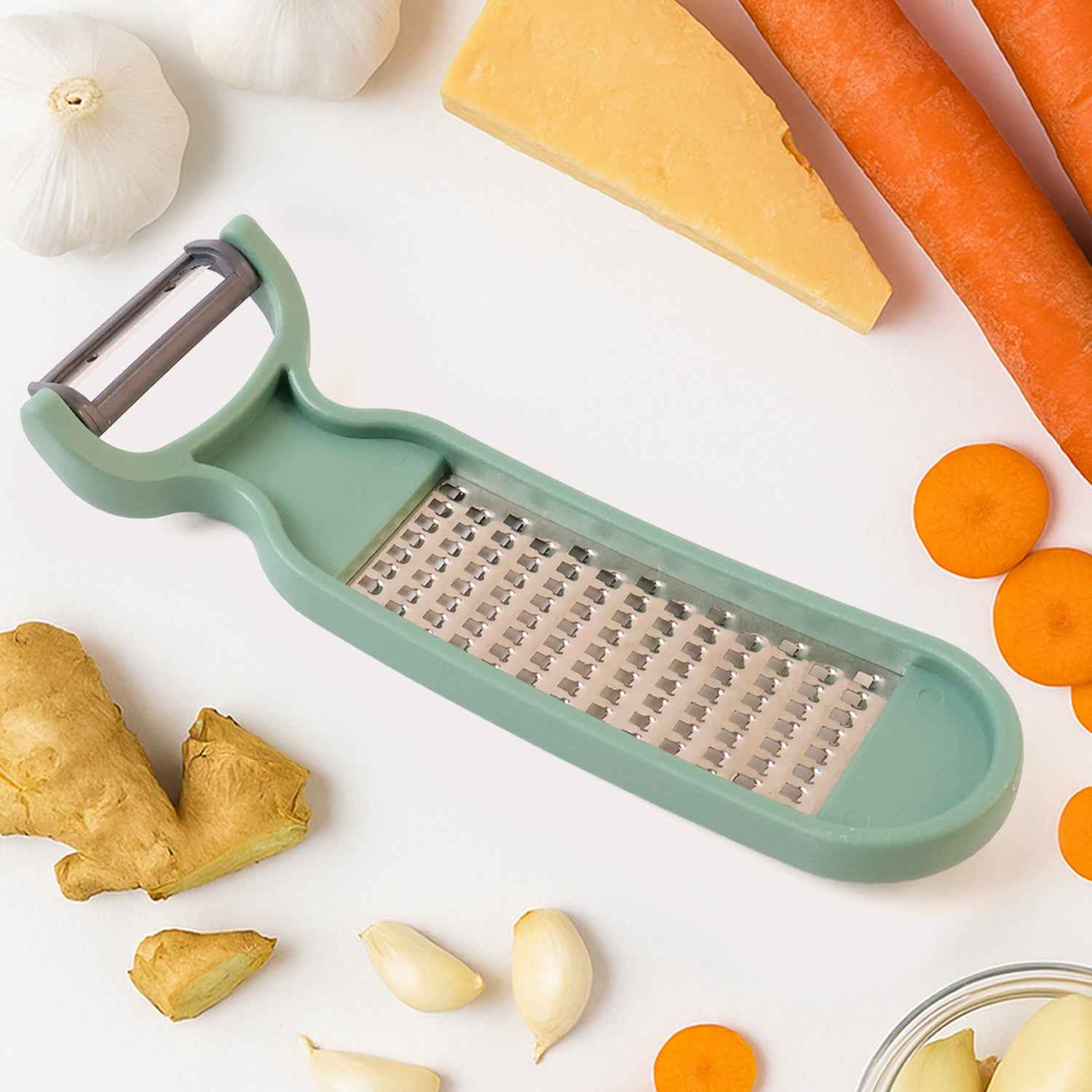 Apex 2-in-1 Vegetable Grater Peeler Combo Tool