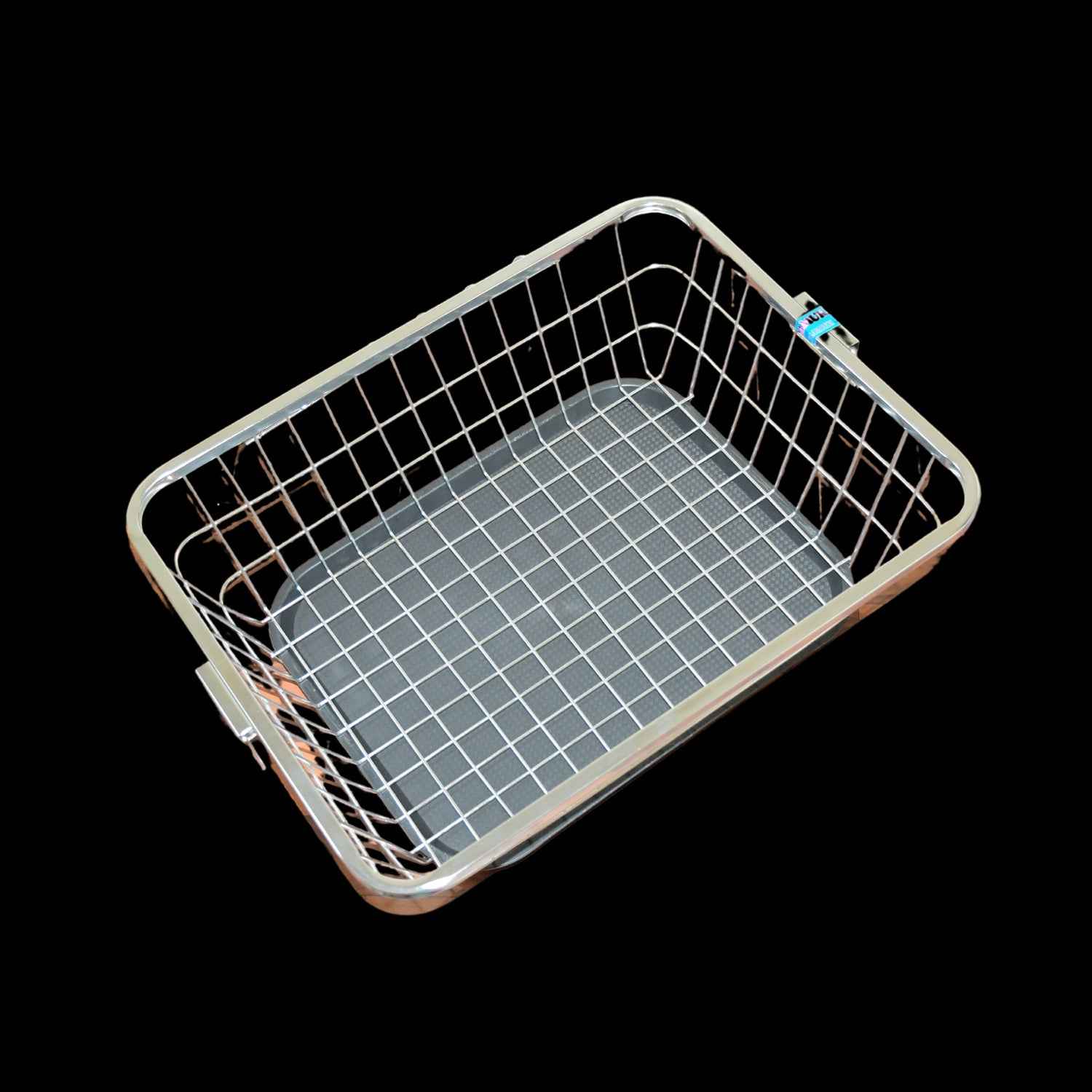 5853 Dish Drainer Rack With Drip Tray Stainless Steel Dish Drainer Rack With Drip Tray Utensil Drying Stand For Kitchen Plate Rack Bartan Basket For Kitchen Utensilsdish Drying Rack With Drainerbartan Basketplate Stand ( 57 X 45 X 19 Cm)