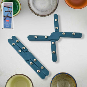 Apex Foldable Hot Mate Set 2 Pcs Folding Pan Stand For Hot Pots