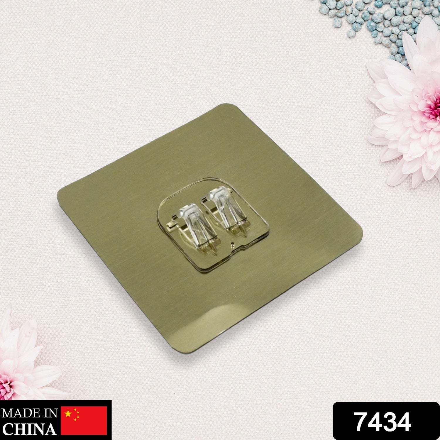 7434 Adhesive Sticky Waterproof and Oil Proof, Reusable Wall Utility Seamless Wall Hook Travel Sahayak