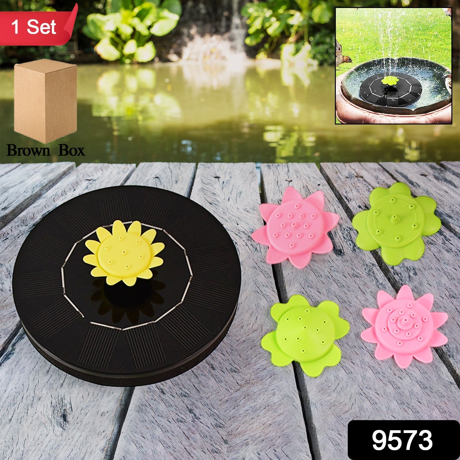 Solar Water Fountain Pump (1 Set) Variety Bazaar