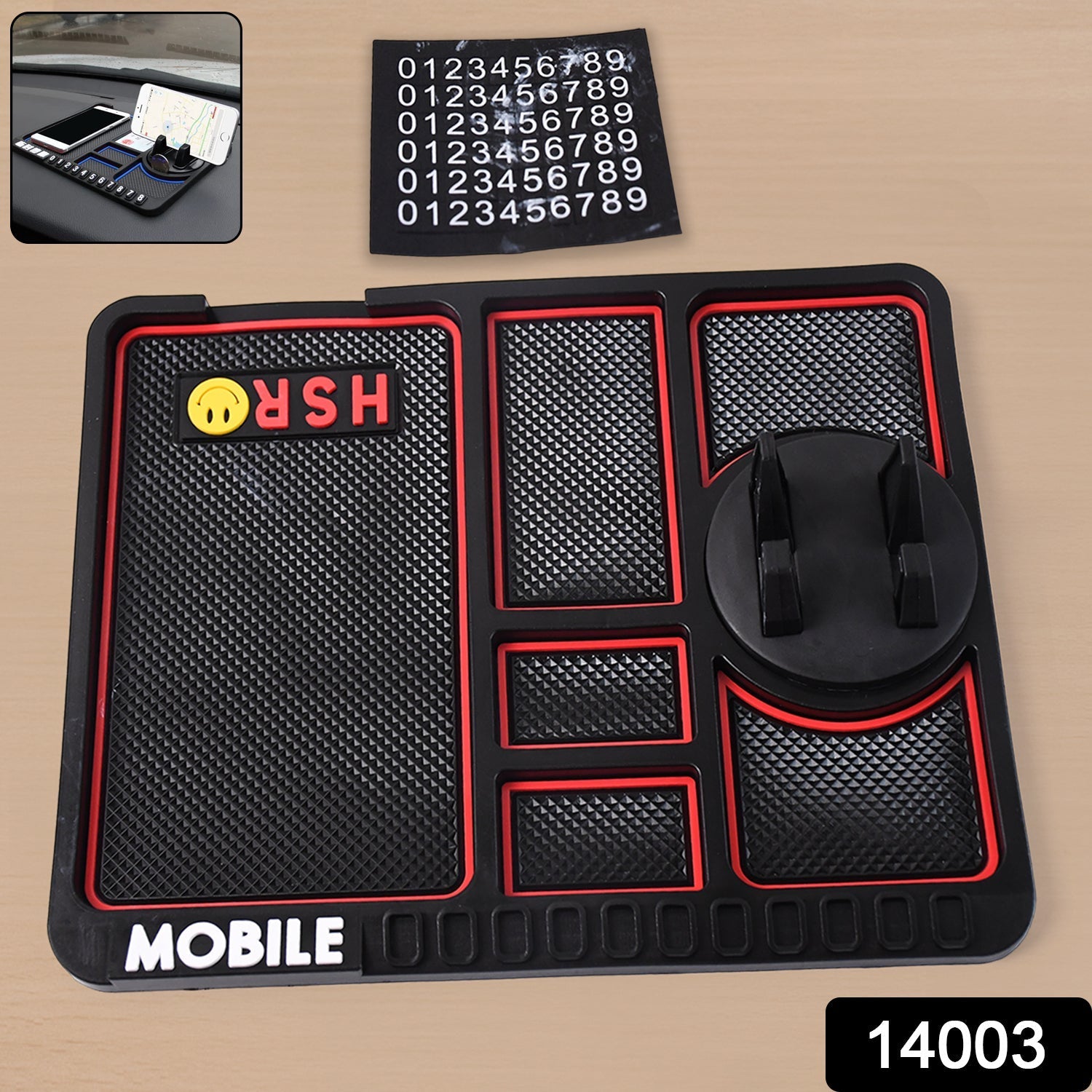 Car Dashboard Mat & Mobile Phone Holder Mount Variety Bazaar
