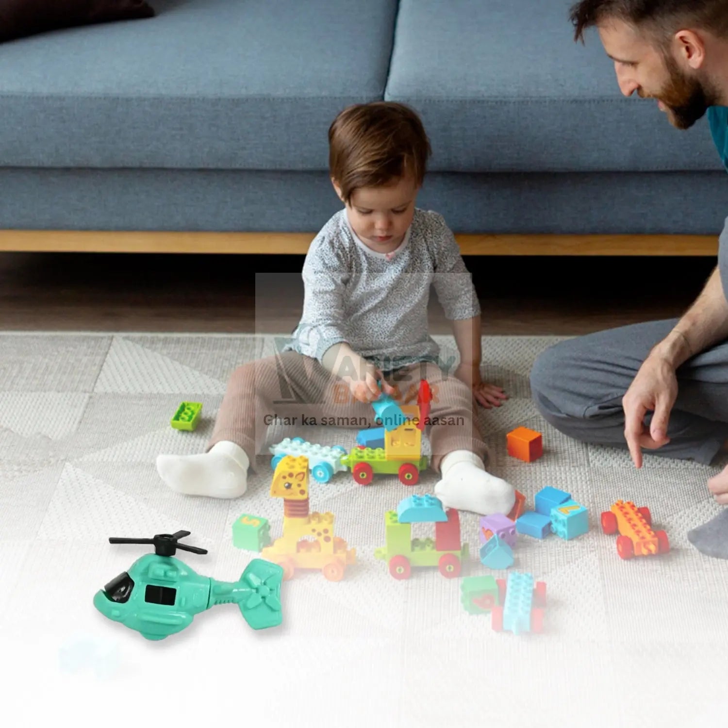 Small DIY Helicopter Toy, Small Kid's Toy, Rotating Tail Wing DIY Helicopter Variety Bazaar