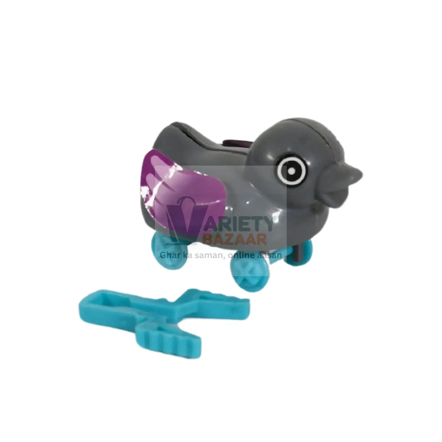 Small push back duck toy, Ejectable spring tail duck, Small DIY duck Toy travel sahayak