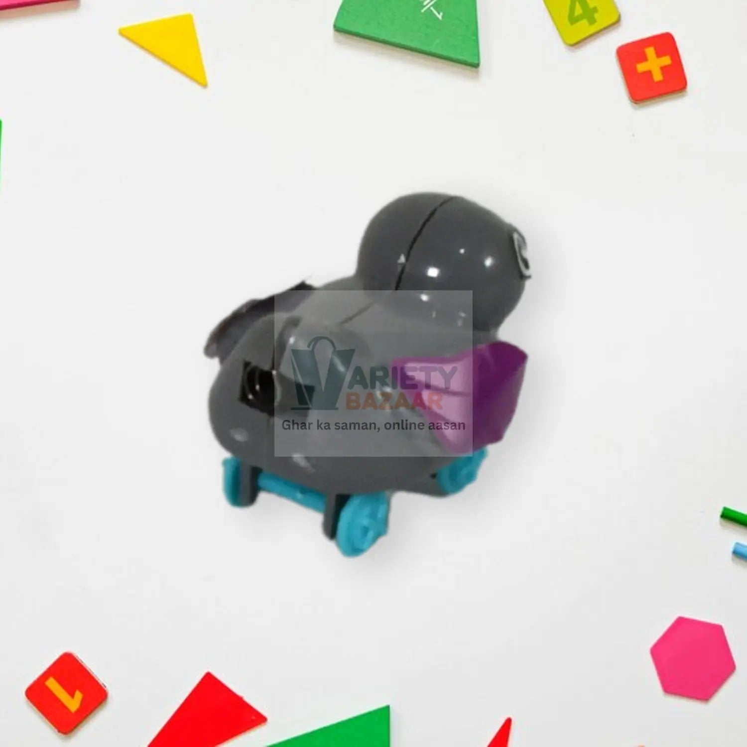 Small push back duck toy, Ejectable spring tail duck, Small DIY duck Toy travel sahayak