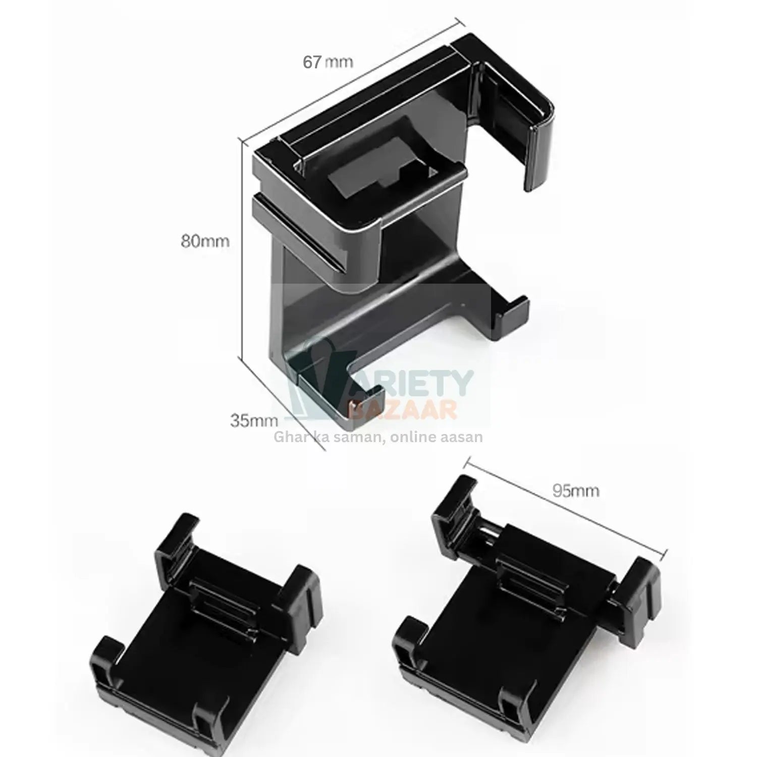 Smartphone Car Holder – Air Vent & Dashboard Bracket (1 Pc) Variety Bazaar