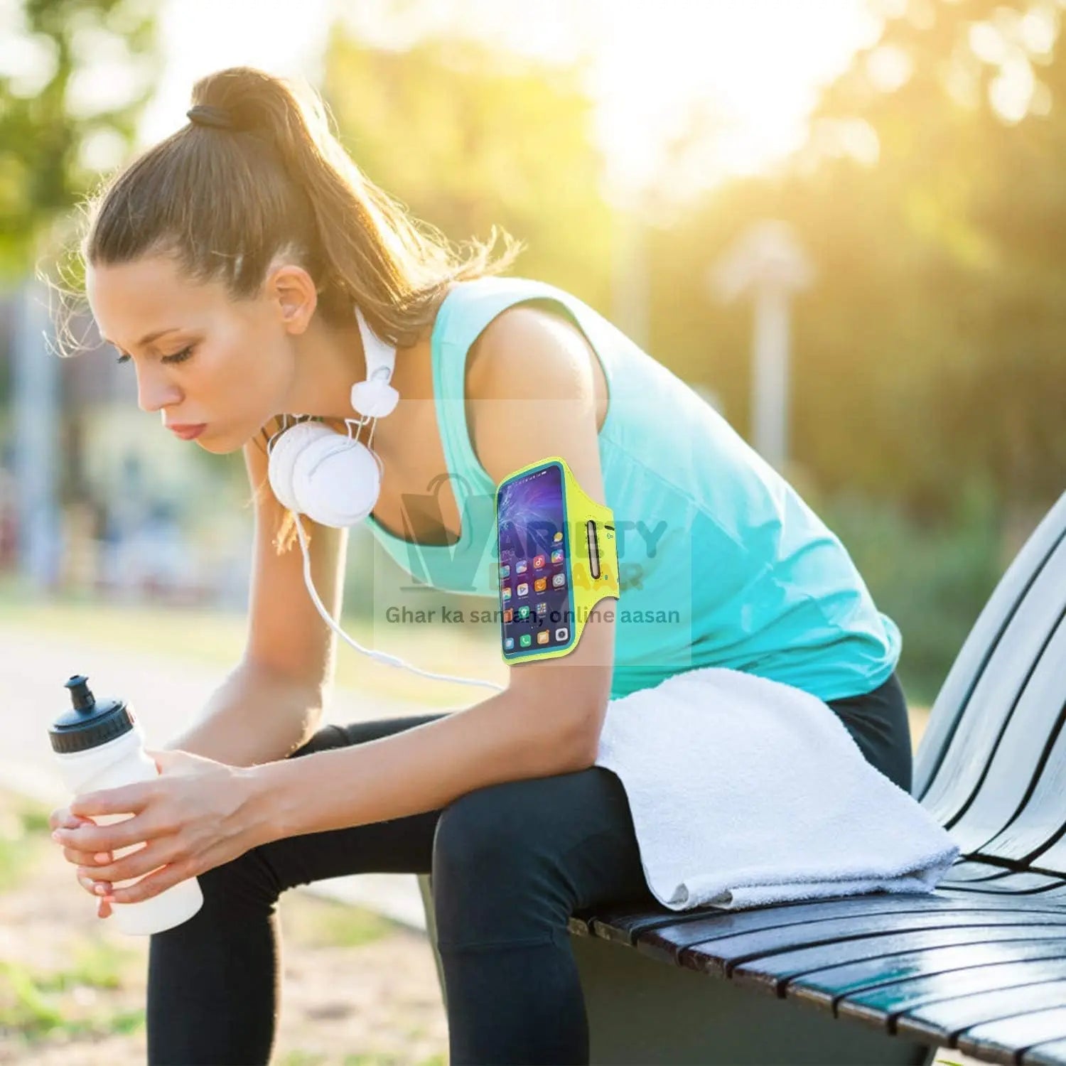 Sports Wrist Bag Running Arm Band Running Armband Phone Arm Pouch Case Cellphone Arm Band Phone Arm Case Holder Sports Phone Armbands Running Phone Holder (1 Pc) Travel Sahayak