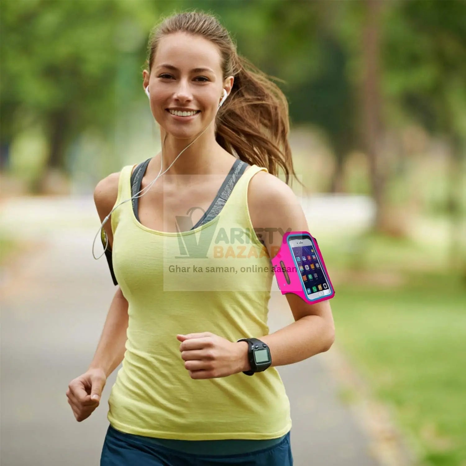 Sports Wrist Bag Running Arm Band Running Armband Phone Arm Pouch Case Cellphone Arm Band Phone Arm Case Holder Sports Phone Armbands Running Phone Holder (1 Pc) Travel Sahayak