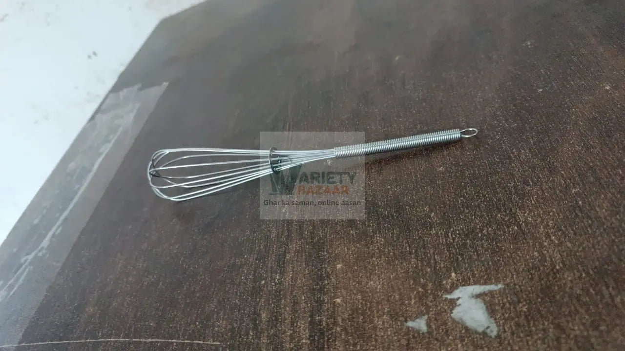 Stainless Steel Manual Milk Frother Egg Whisk Free Egg Separator (1 Pc) Variety Bazaar