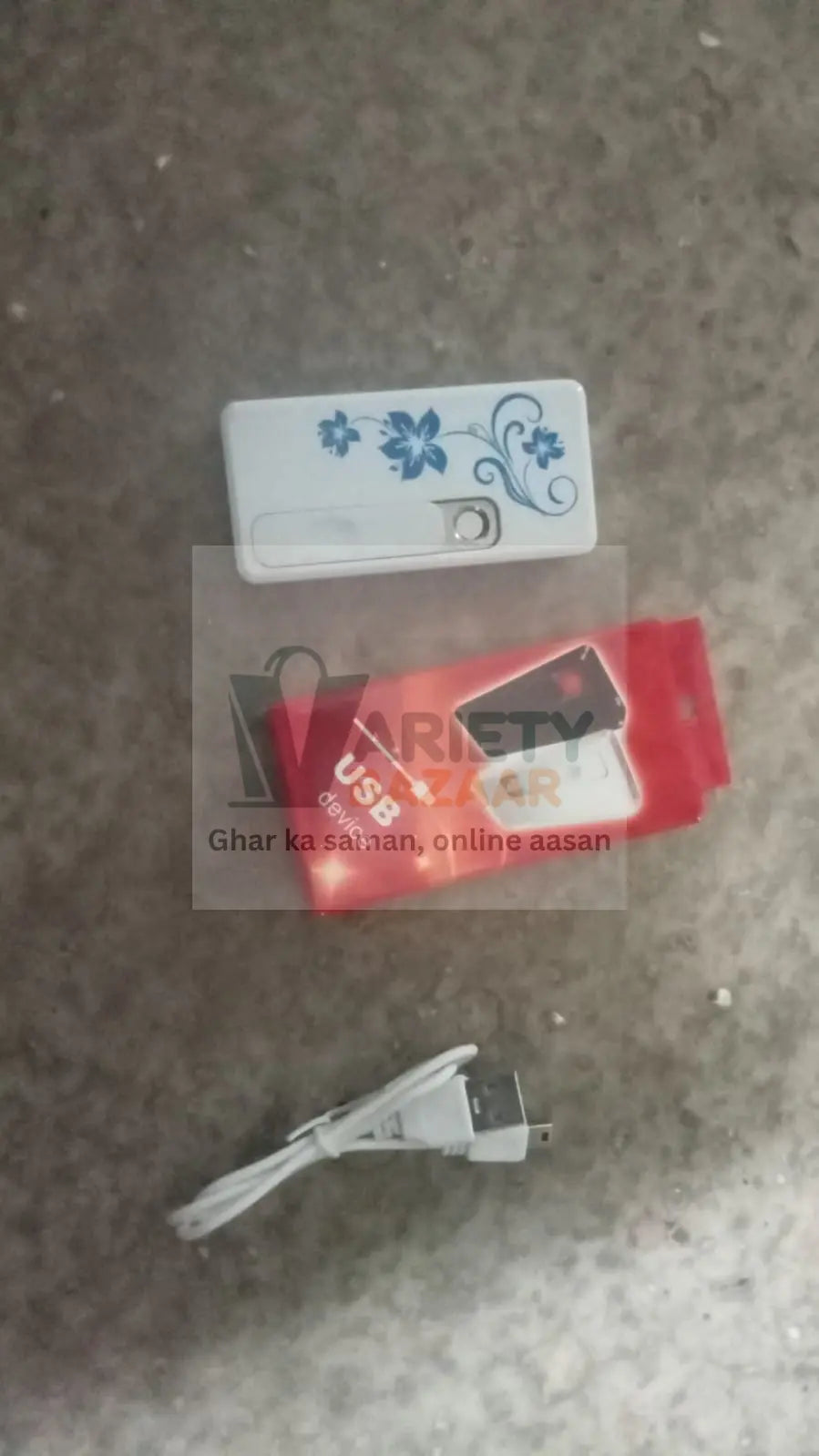 Stylish Electric USB Lighter for Men & Women, Regular Cigarettes Portable USB Rechargeable Flameless, Coil Slim Cigarette Lighter with Charging Cable, Windproof E lighter, Lighter for Smoking (1 Pc ) Variety Bazaar