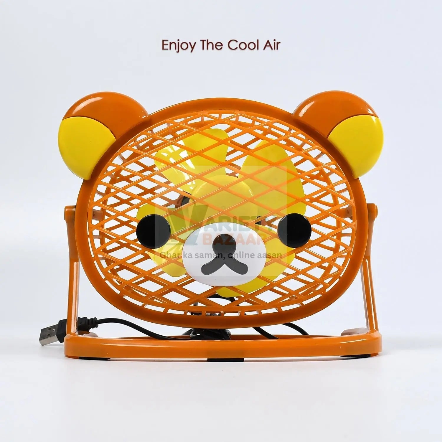 Stylish & Silent: Teddy Bear USB Fan for Any Space – Adjustable Cooling! Variety Bazaar