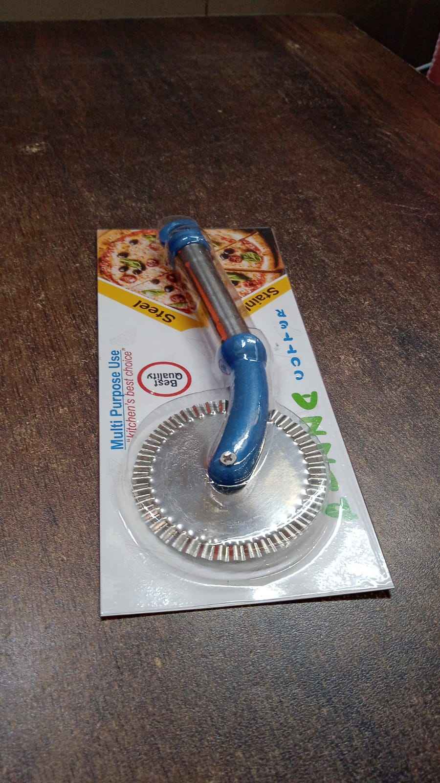 Multi Purpose Use Curly Pizza Cutter Pastry Cutter Sandwiches Cutter (1 Pc)