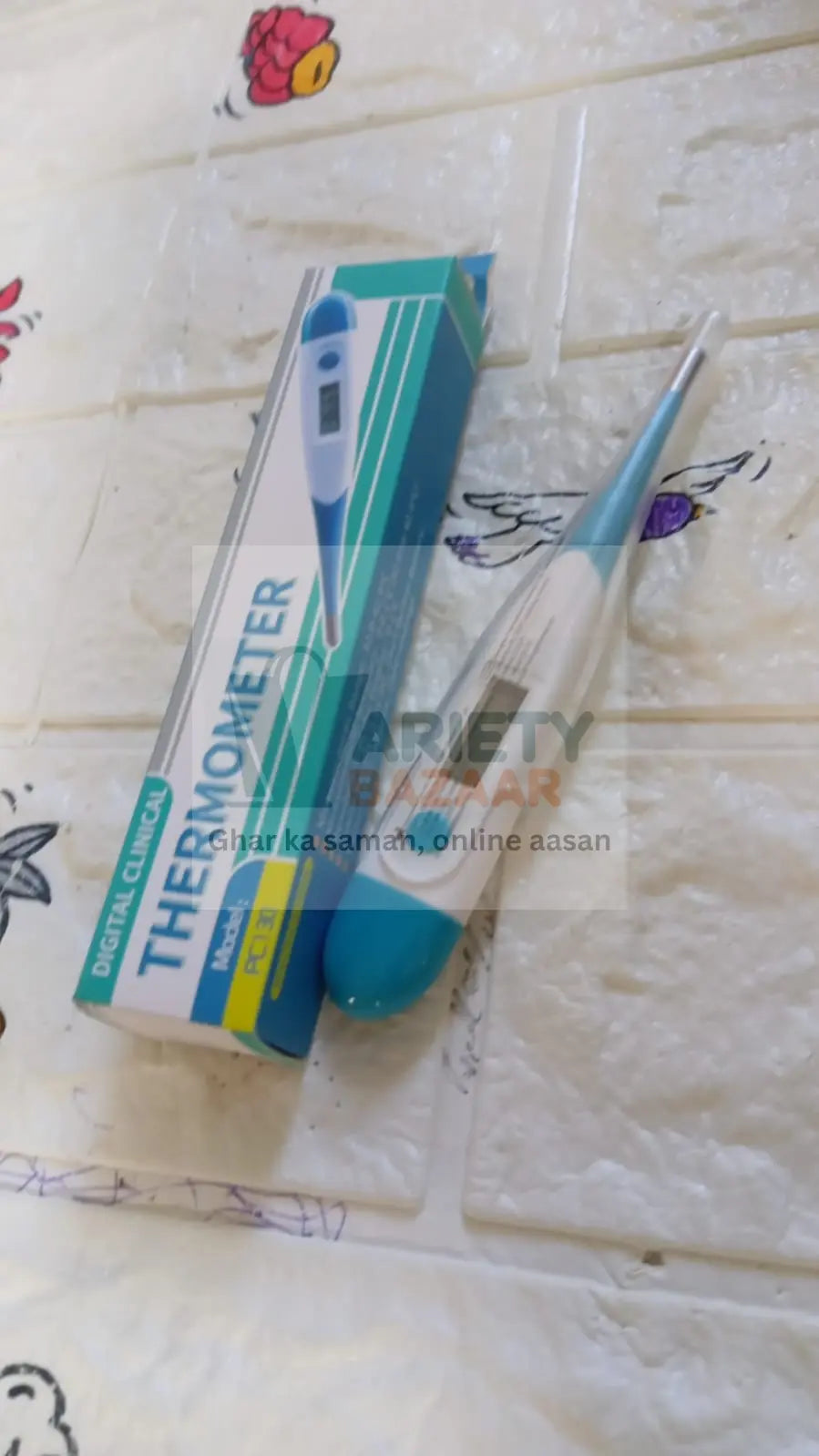 Fever thermometer with backlight display for adults and children