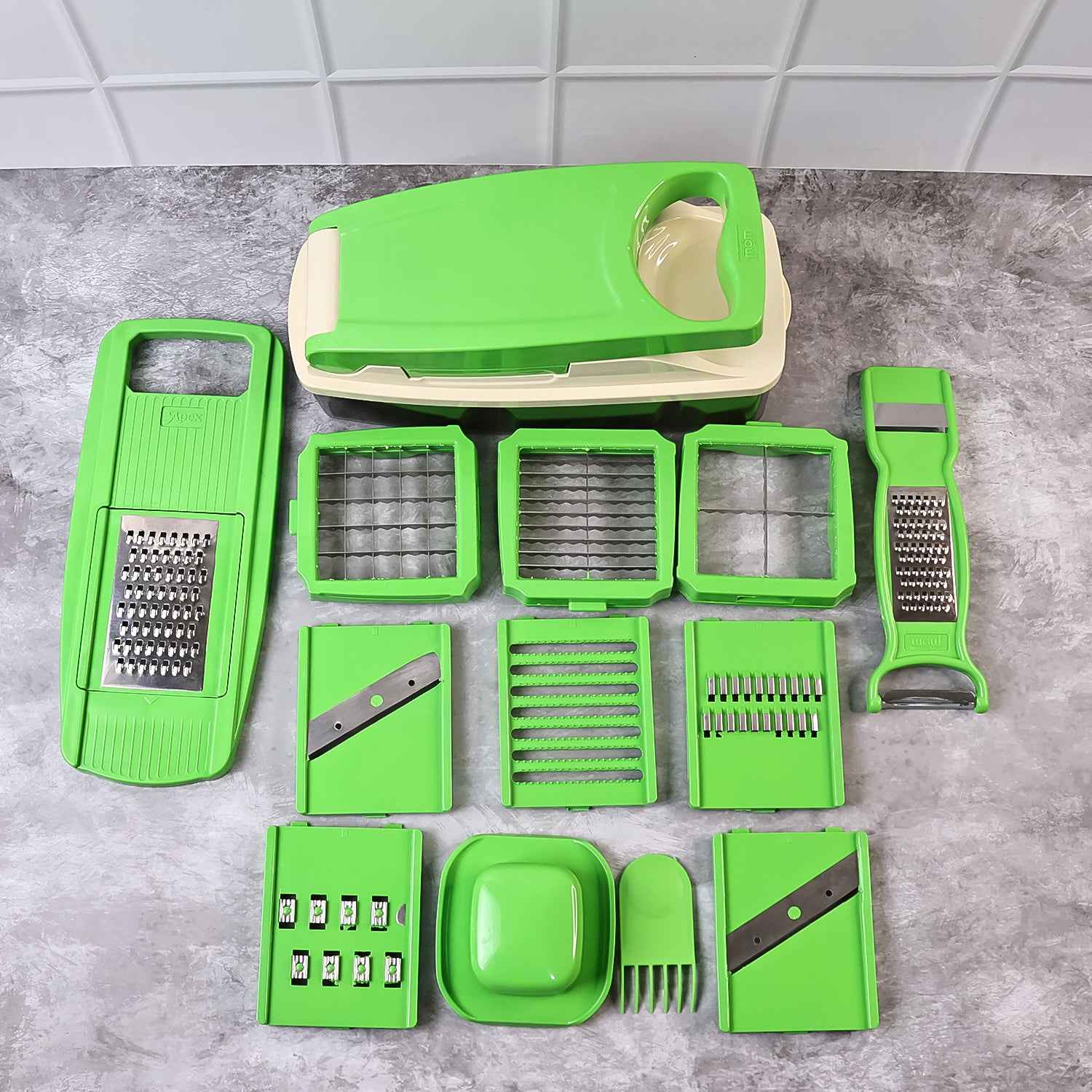 Supermom 14-in-1 Nicer Dicer Multipurpose Vegetable Fruit Chopper