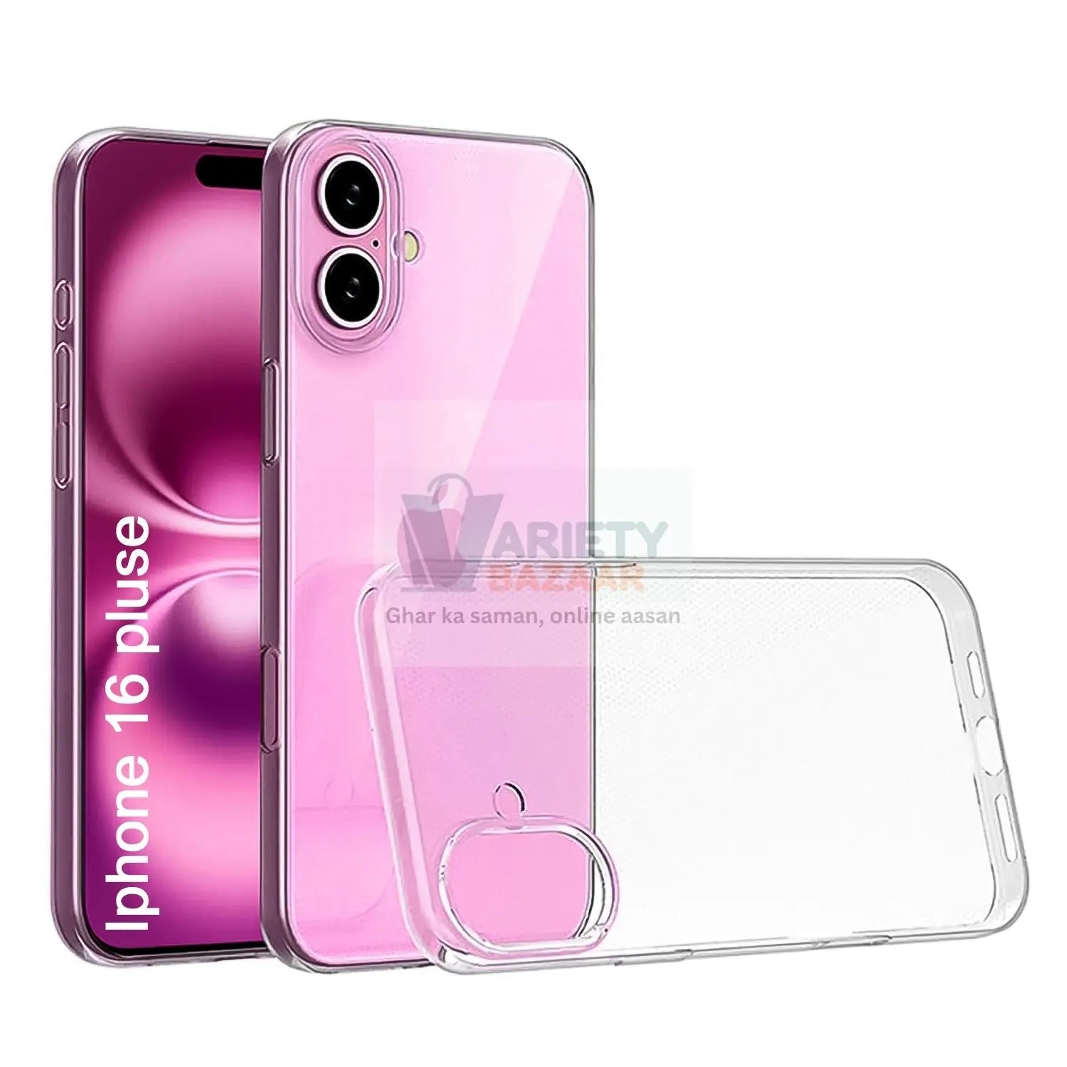 Transparent Hard Case For IPhone 16 Case (1 Pc) Variety Bazaar