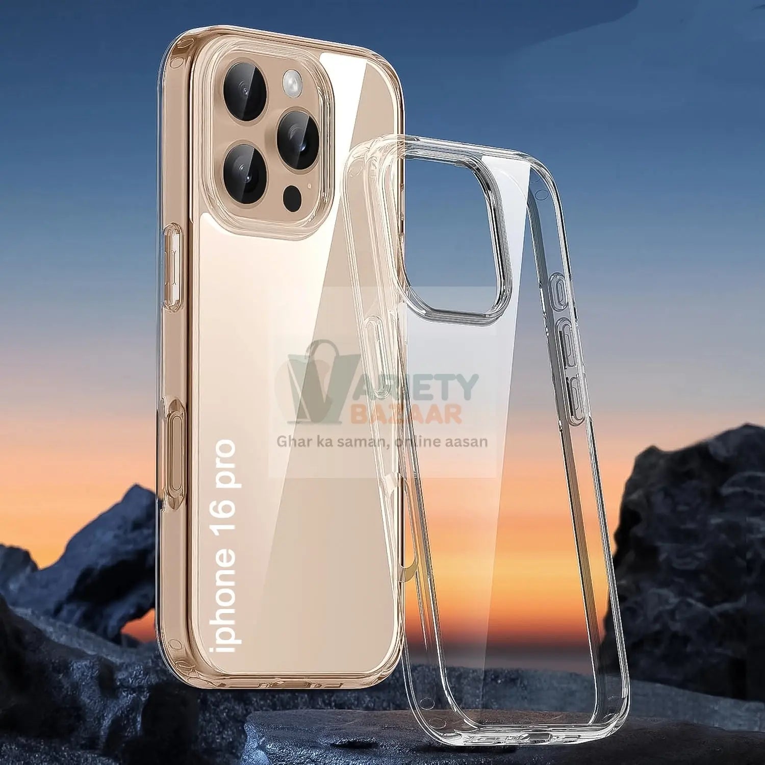 Transparent Hard Case For IPhone 16 Case (1 Pc) Variety Bazaar