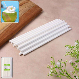Paper Straw Plain 6 Mm Diameter 200 Mm Length 50 Pcs Pack