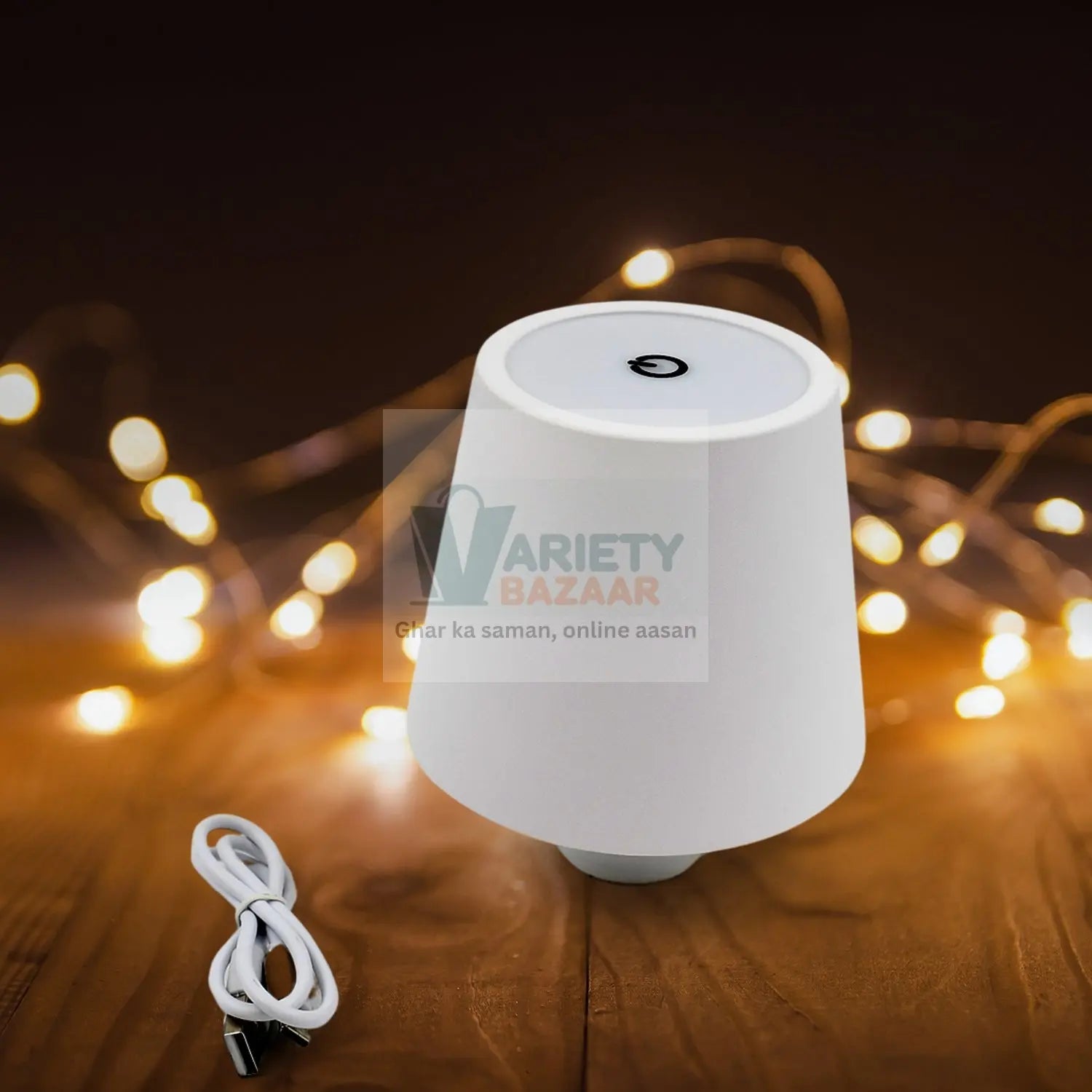 USB Rechargeable LED Bottle Lamp – 3 Color Dimmable Wireless Table Light for Home & Bar (1 Pc) Variety Bazaar