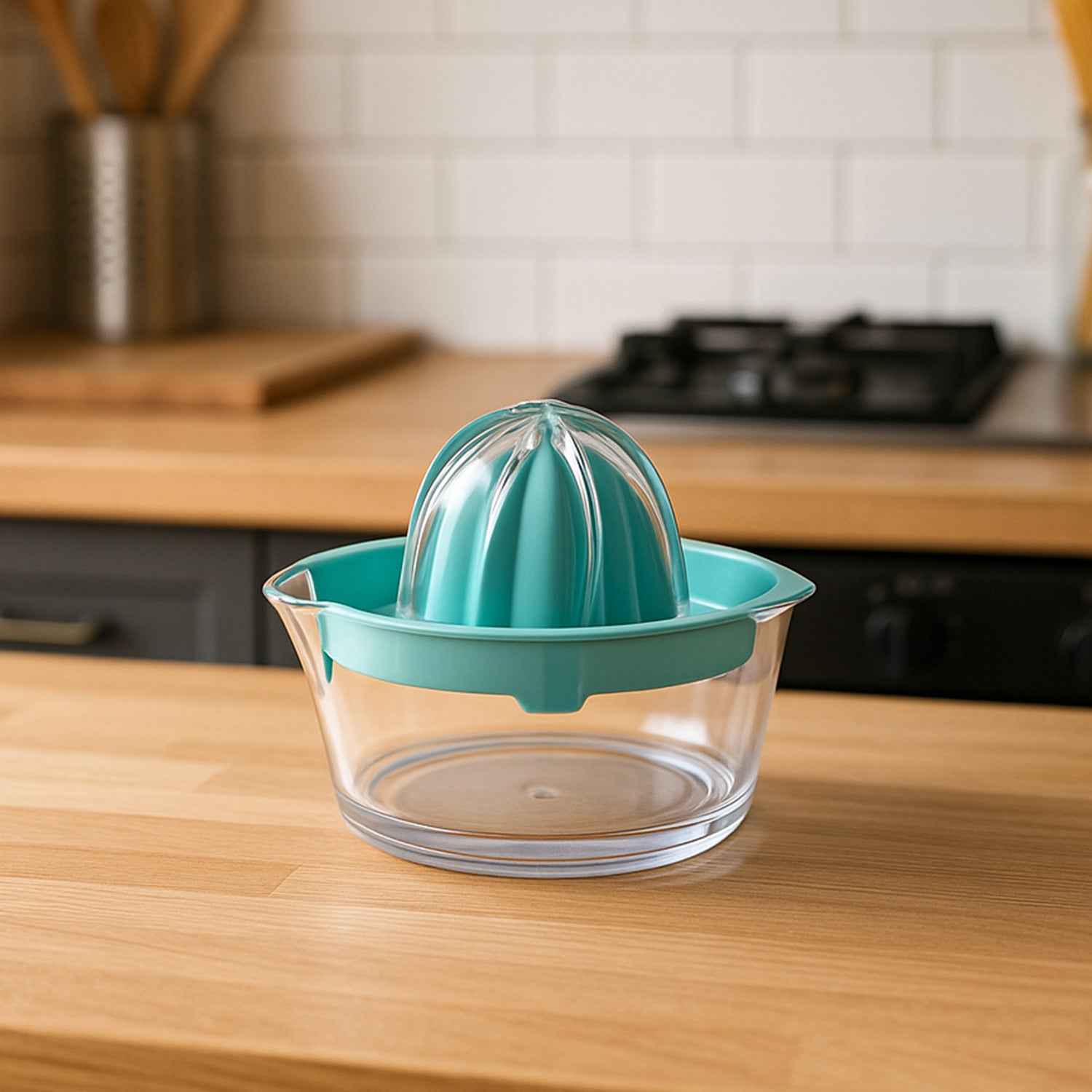 10055 Manual Drink Orange Lemon Citrus Lime Fruit Juice Juicer Squeezer Bpa Free Press Pourer With Lid Plastic Manual(1 Pc)