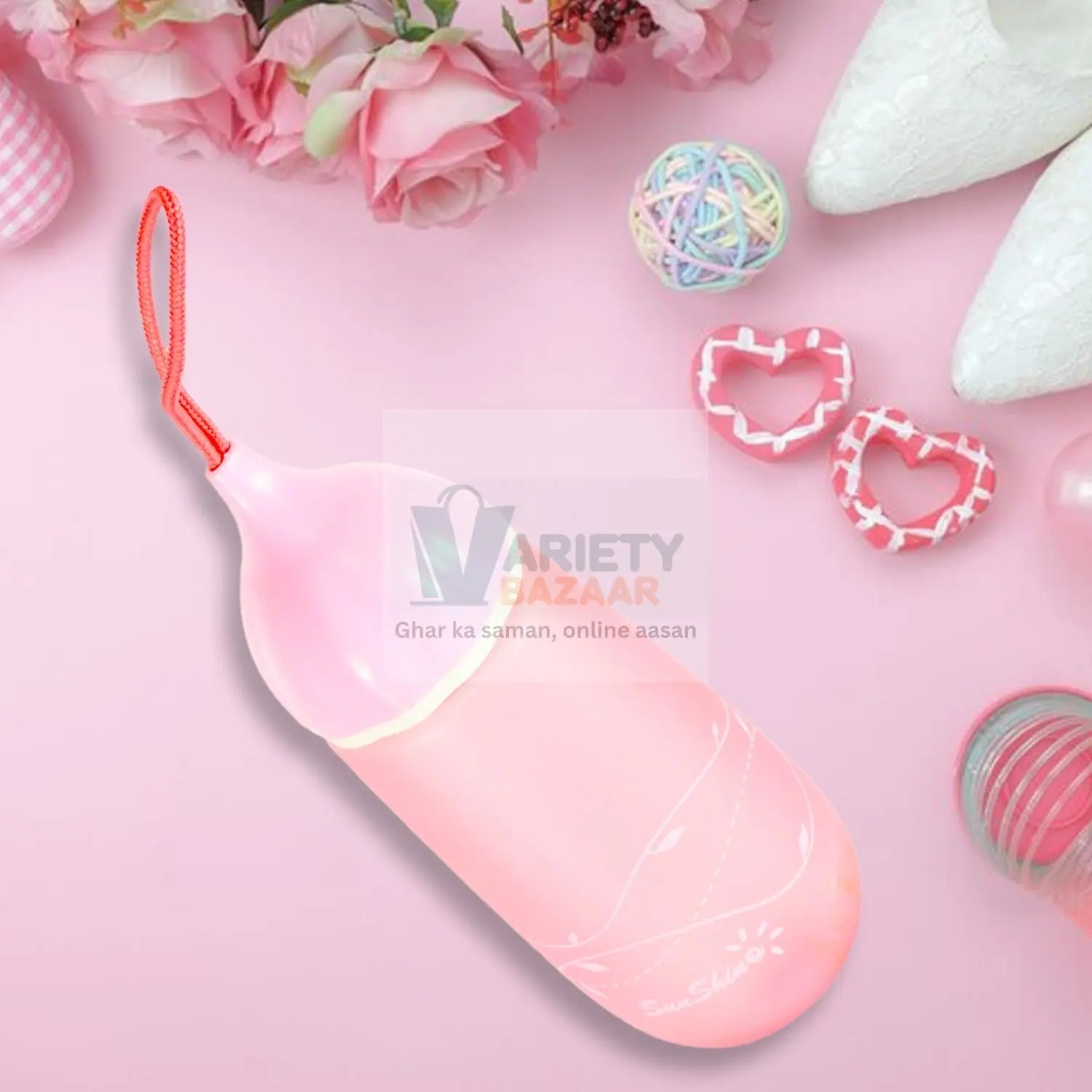 Unique Shape Premium Plastic water bottle With Dori Easy to Carry leakproof BPA-free, water Plastic water bottle for children, Home, School (1 Pc / 550 ML) Variety Bazaar