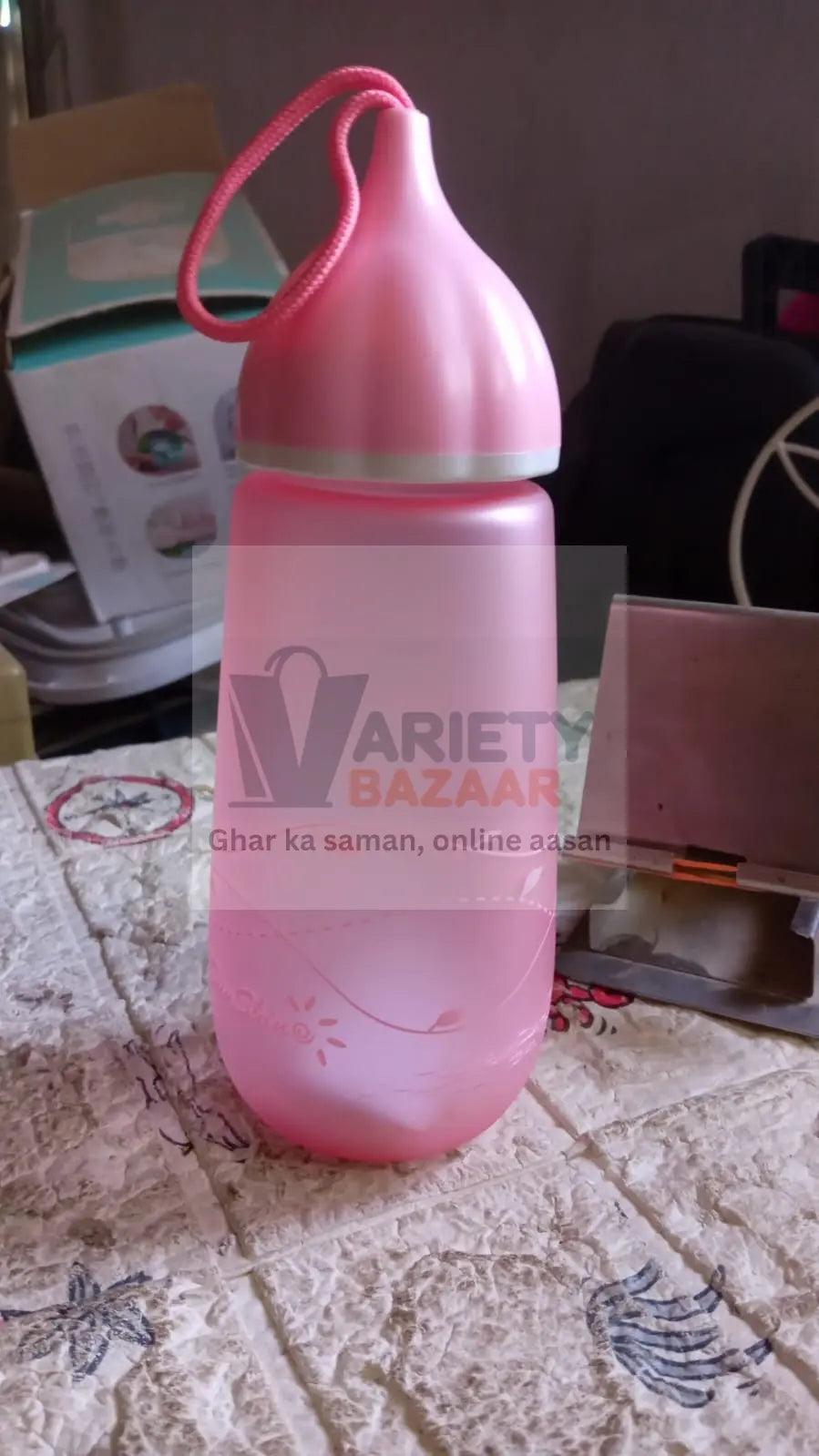 Unique Shape Premium Plastic water bottle With Dori Easy to Carry leakproof BPA-free, water Plastic water bottle for children, Home, School (1 Pc / 550 ML) Variety Bazaar