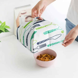 5864 Foldable Food Covers Anti-dust Heat Preservation Anti Fly Mosquito Kitchen Lid Foldable Cover For Hot Food Food Dish Insulation Cover Food Warmer Cover For Kitchen Picnic