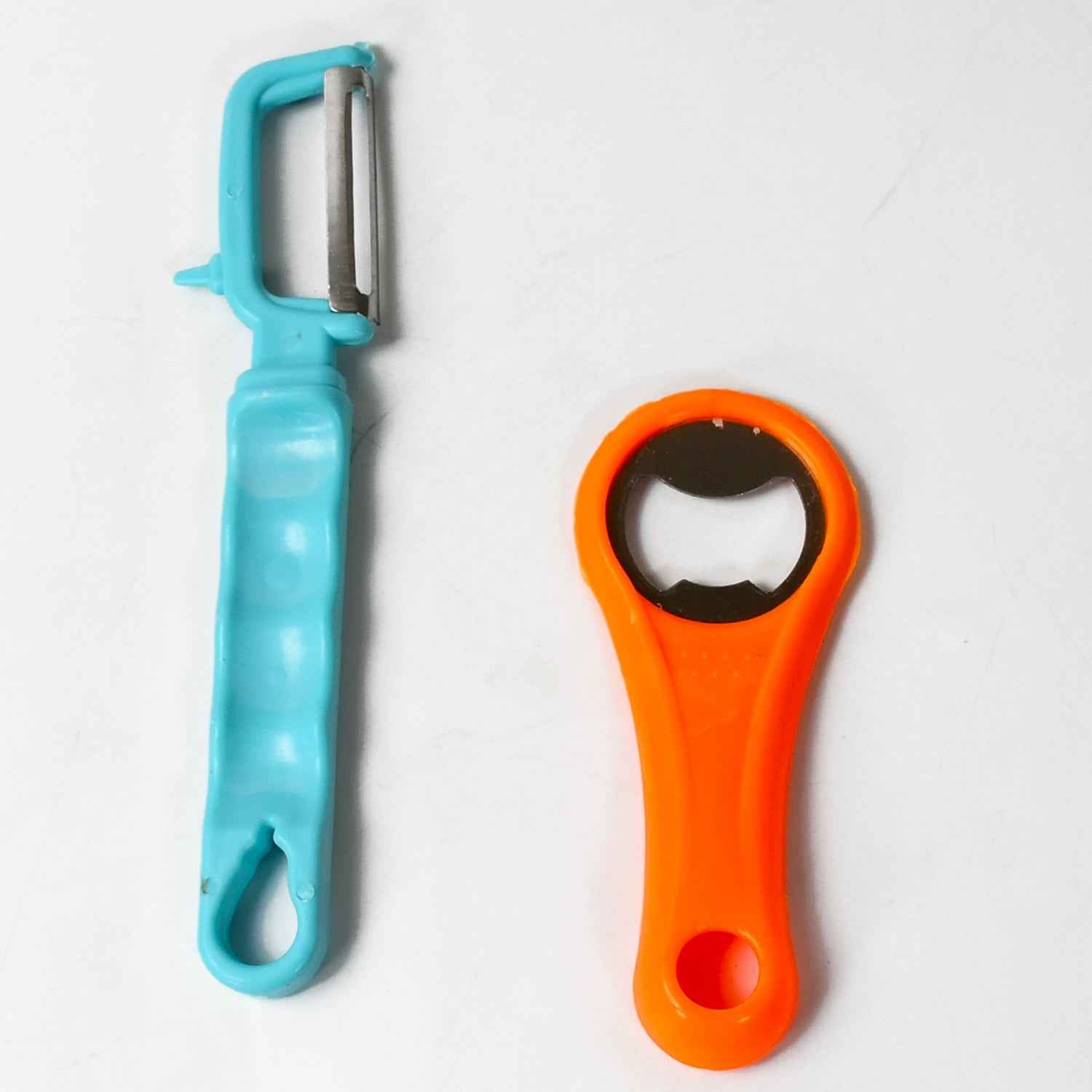 8261 Vegetable Fruit Peelers Slicer Bottle Opener Kitchen Peeler For Veggie Fruit Potato Carrot Bottle Opener With Plastic Handle Bottle Openers Wine Bottle Opener Cold Drink Bottle Opener (2pc)