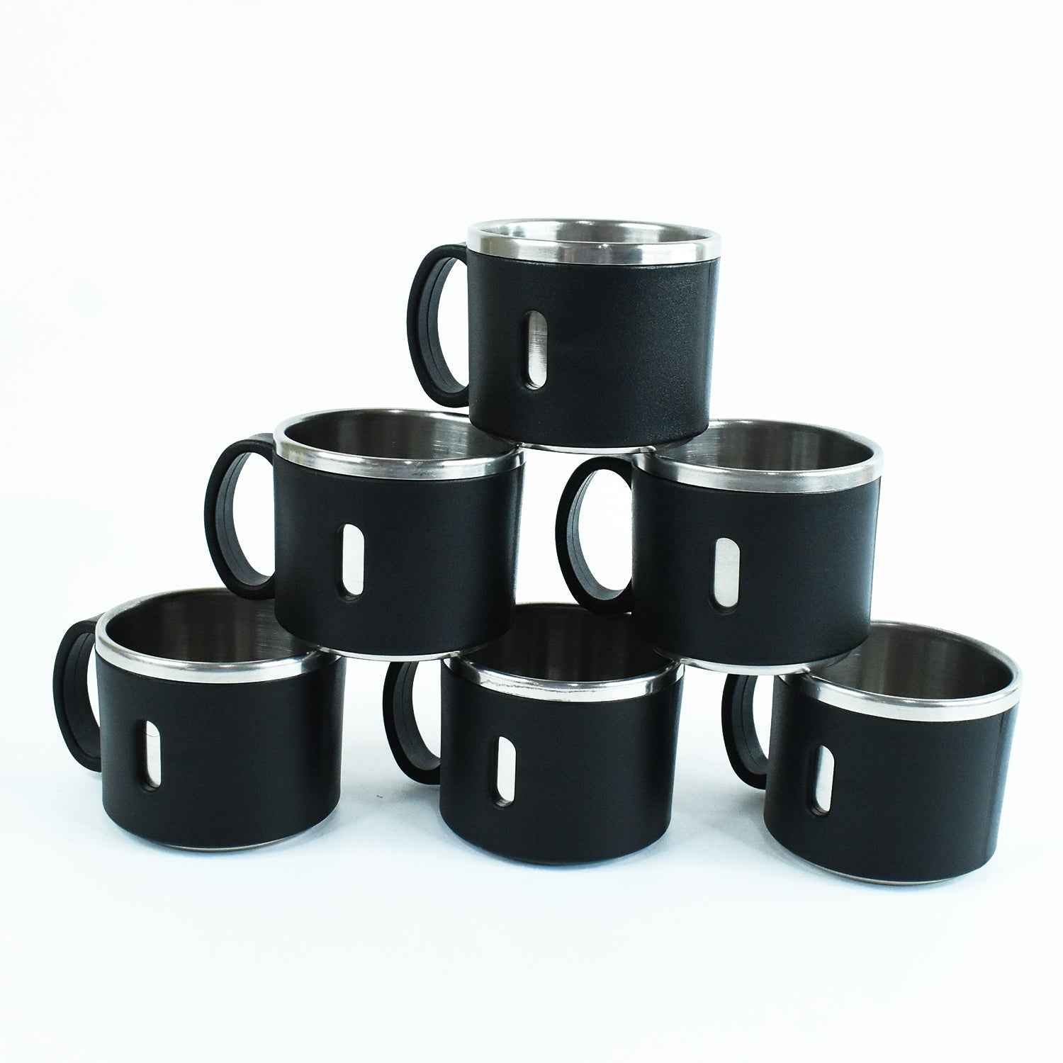 Apex Stainless Steel Desk Mug (6 Pc)