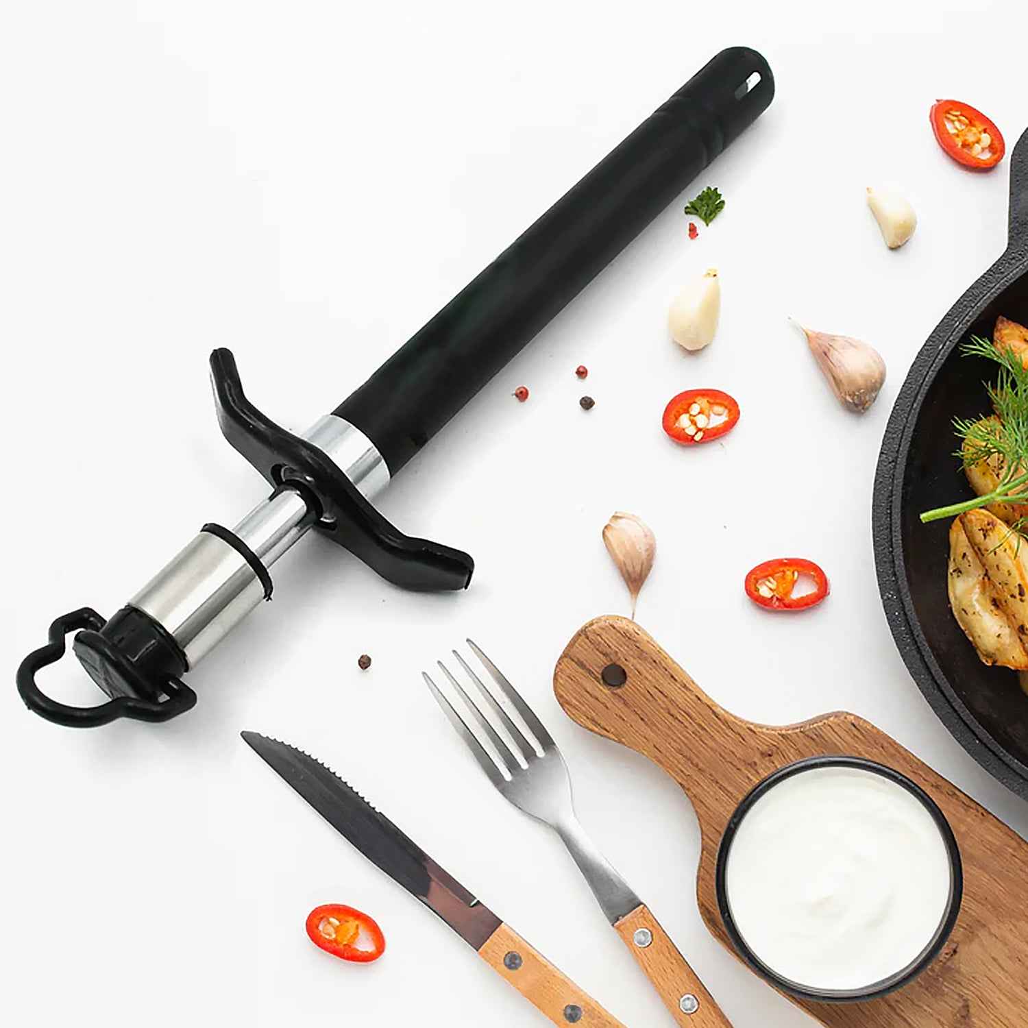 Stainless Steel Gas Lighter For Kitchen Gas Stove Long Lasting Unbreakable Lighters For Gas Stoves Restaurants Kitchen (1 Pc)