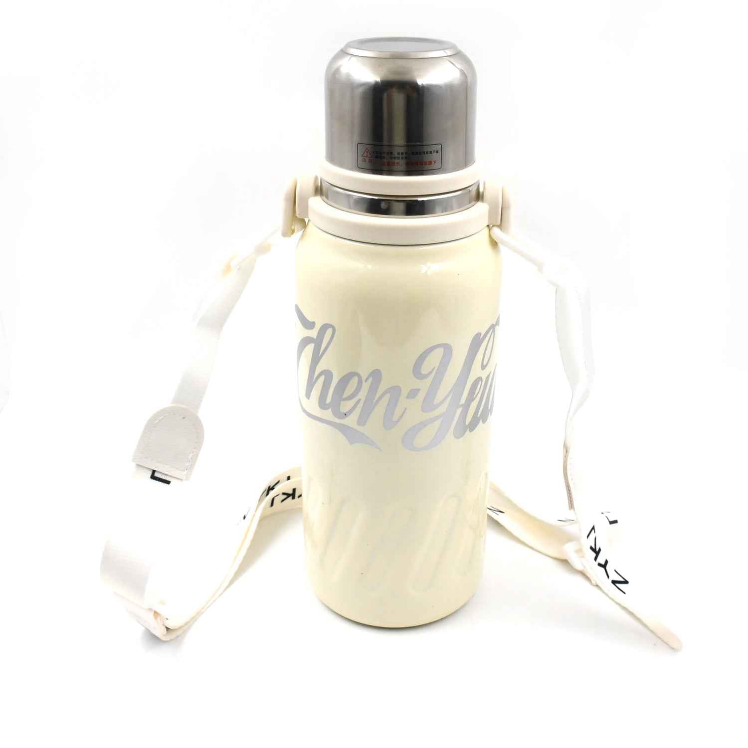 Stainless Steel Vacuum Insulated Water Bottle Leak Proof Flask For Tea Coffee Reusable Water Bottle With Hanging Strap Bottle For Hot Cold Drinks Wide Mouth Water Flask (900 1200 Ml)