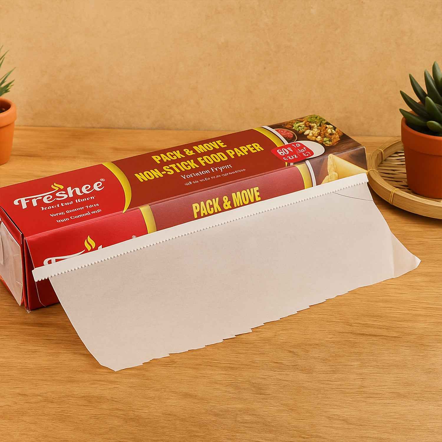 Freshee Pack Move Non-stick Food Paper 40 Meter + 5 Meter Free (Total 45 Meter)