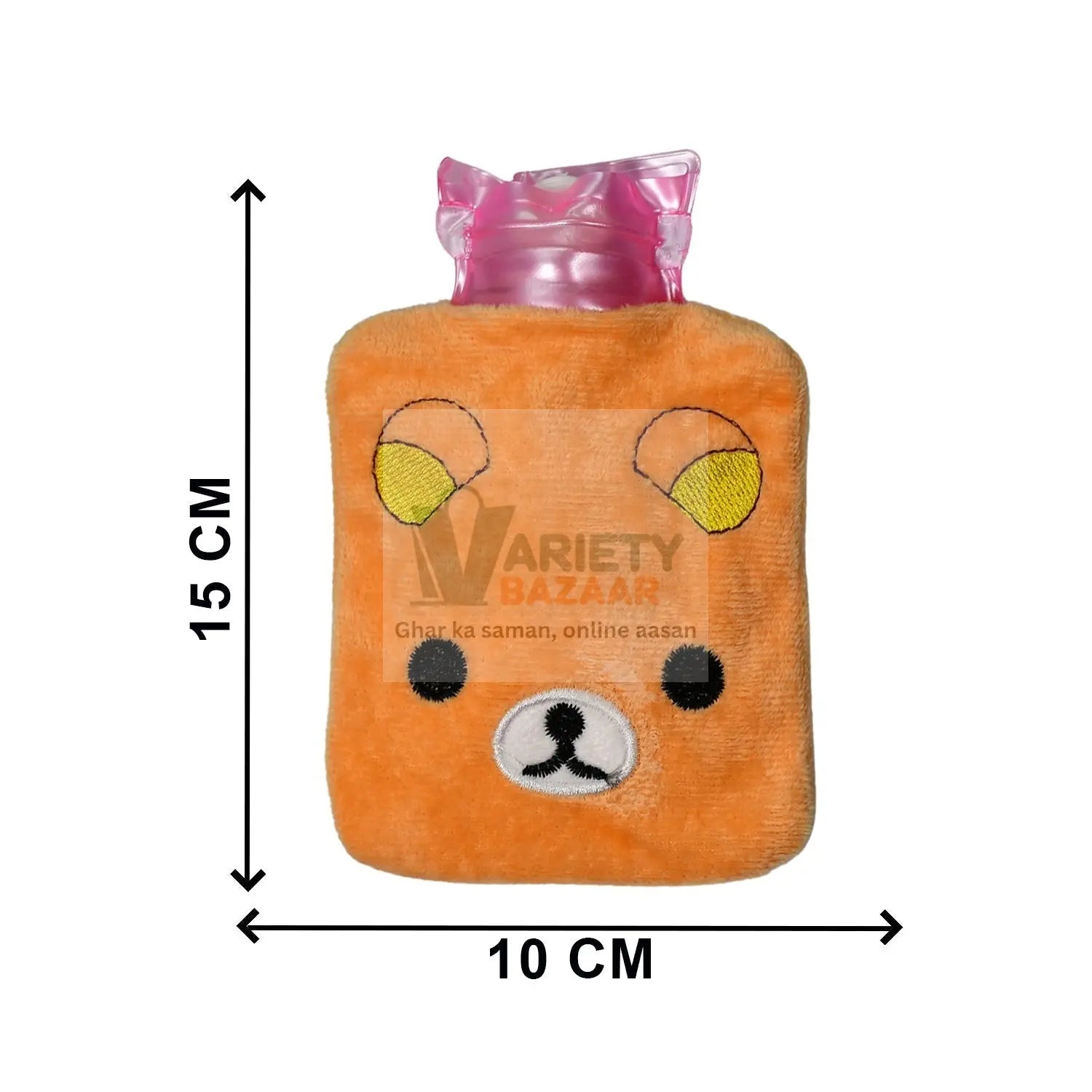 Warm Hug from a Panda: Orange Panda Hot Water Bottle for Pain Relief Travel Sahayak