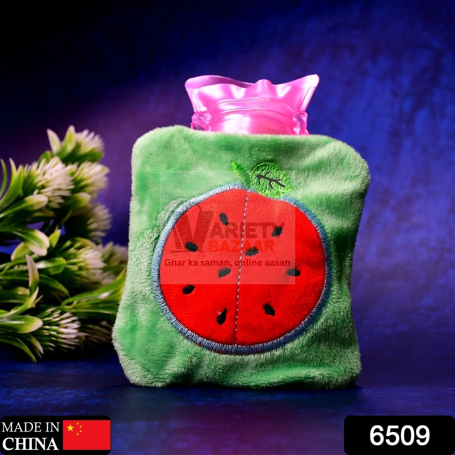 Watermelon small Hot Water Bag with Cover for Pain Relief, Neck, Shoulder Pain and Hand, Feet Warmer, Menstrual Cramps. travel sahayak