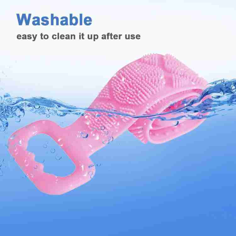 Eco-Friendly Silicone Shower Brush & Back Scrubber Towel Variety Bazaar