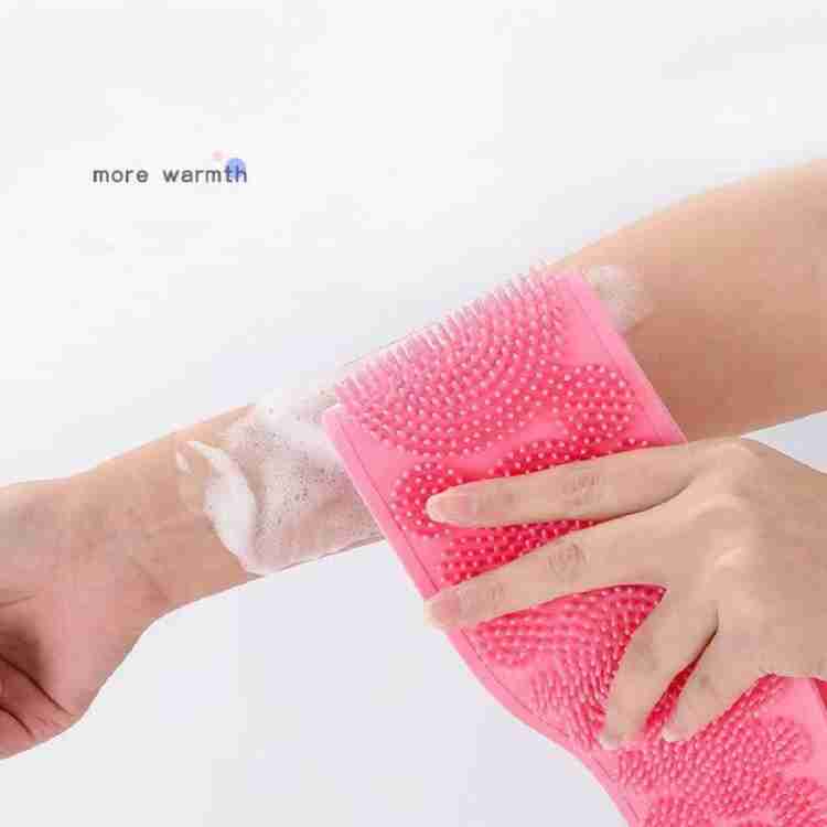 Eco-Friendly Silicone Shower Brush & Back Scrubber Towel Variety Bazaar