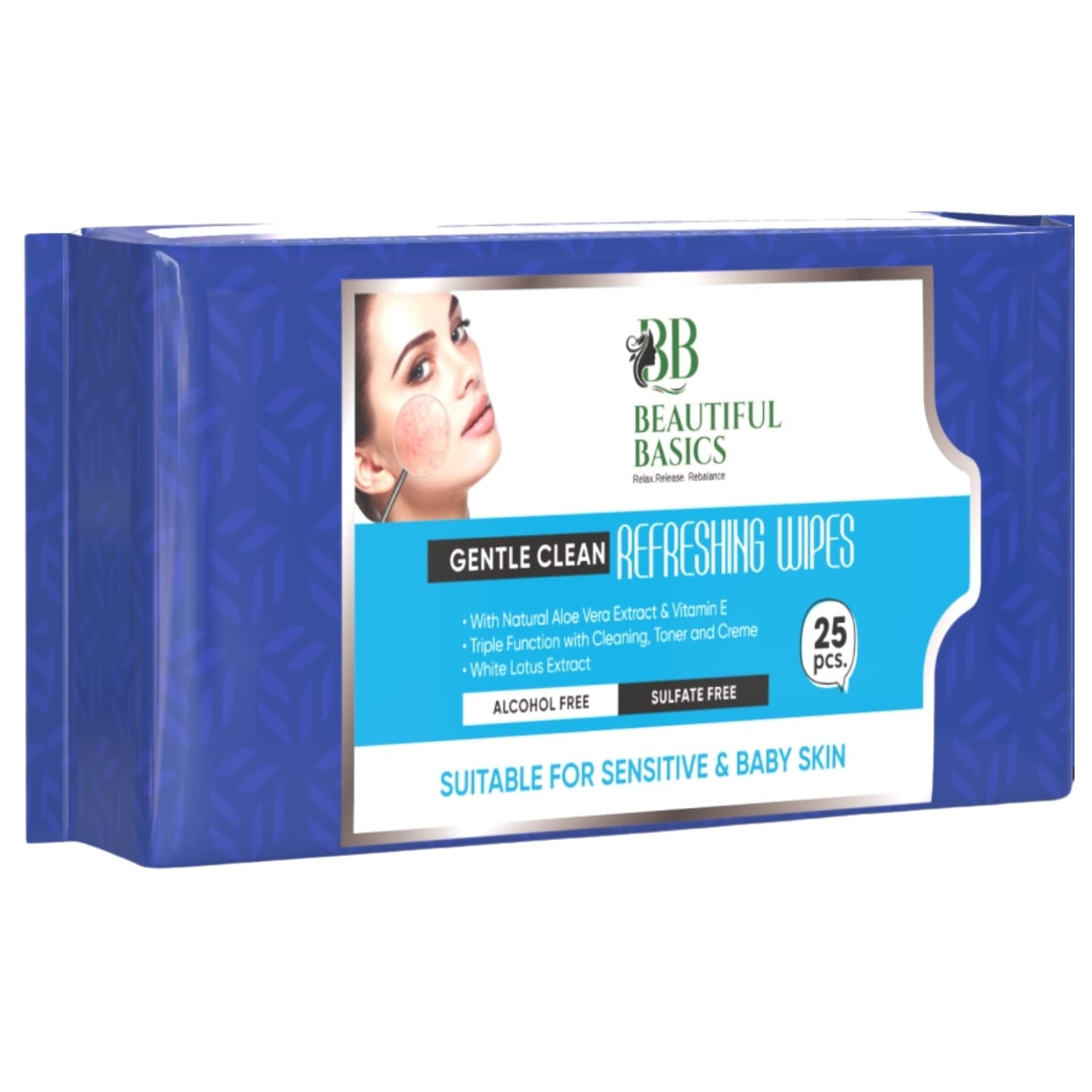 Refreshing Wet Wipes for Face | Facial Cleansing | Refreshing & Skin Hydration| Soothing for skin | pH Balance & Alcohol Free | Nourishing with Fruit extract | 25 Wipes Variety Bazaar