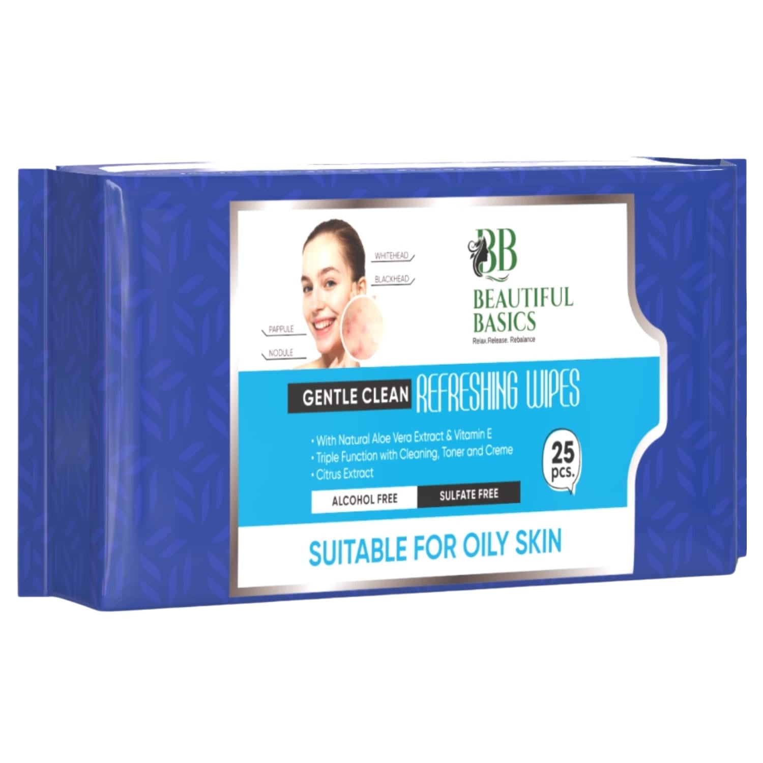 Refreshing Wet Wipes for Face | Facial Cleansing | Refreshing & Skin Hydration| Soothing for skin | pH Balance & Alcohol Free | Nourishing with Fruit extract | 25 Wipes Variety Bazaar