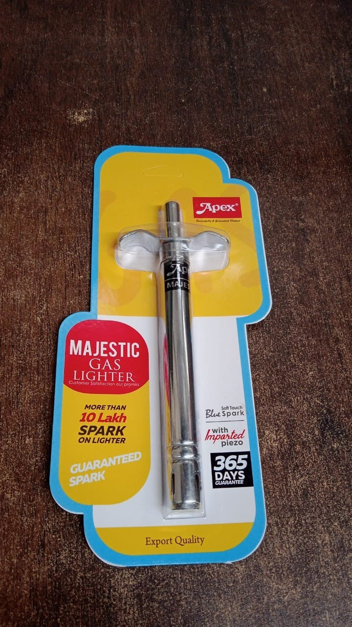 Apex Majestic Stainless Steel Gas Lighter Variety Bazaar