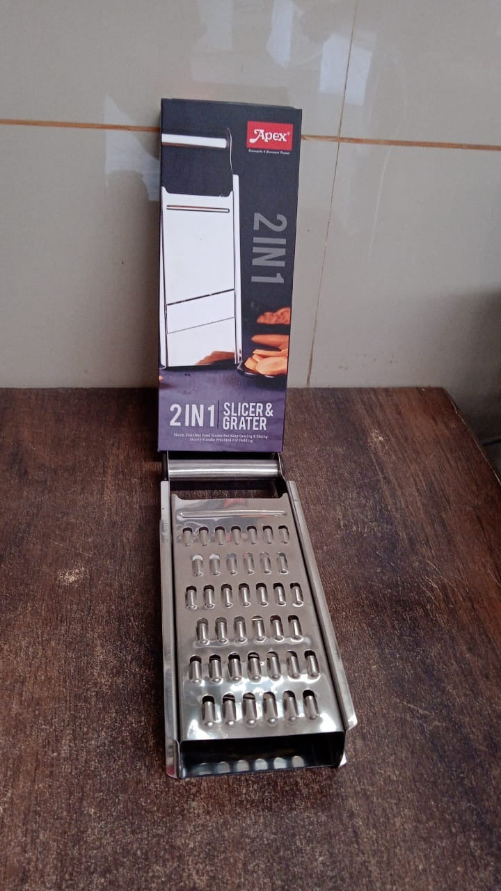 Apex Stainless Steel Slicer (2-in-1 ) Variety Bazaar