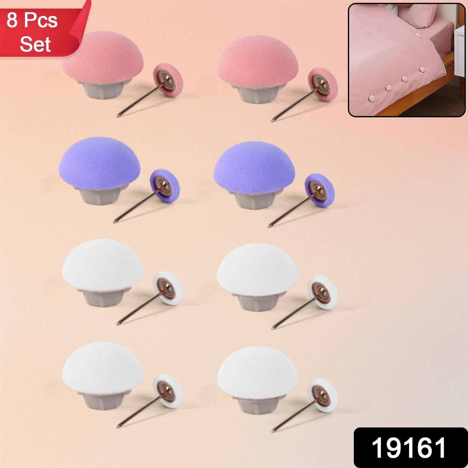 Decorative Headboard Sofa Pins (8 Pcs Set)