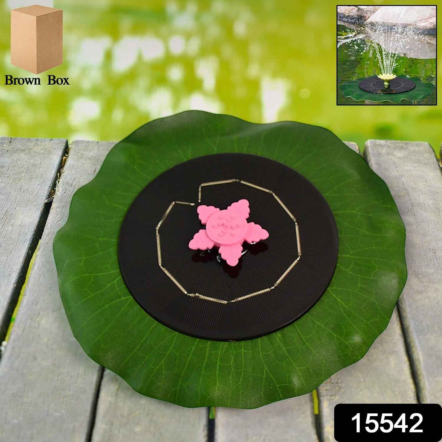 Decorative Solar-Powered Floating Water Fountain Pump