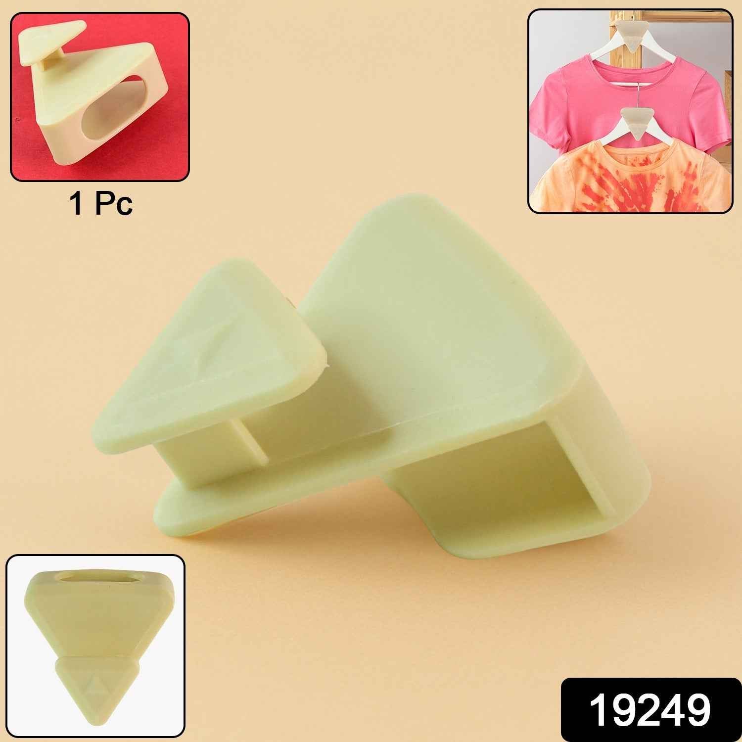 Multi-Functional Plastic Triangle Hanger Connector Hooks (1 Pc)