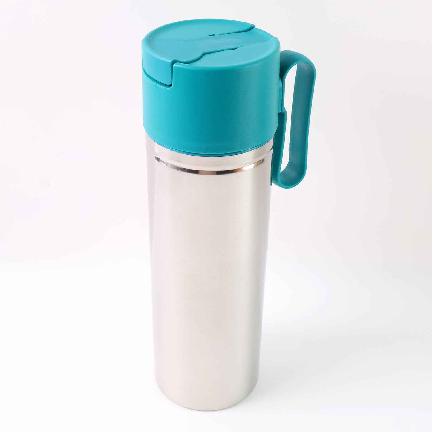 Stainless Steel Fresh Oil Pourer Bottle With Flip Lid And Handle Approx 1000ml (1 Pc)